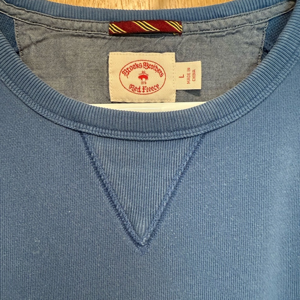 Brooks Brothers Light Blue Crewneck Sweater